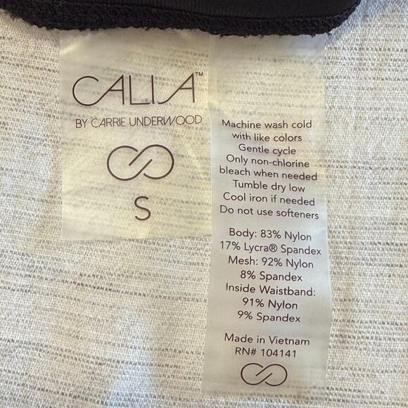 CALIA Women's 7" Essential High-Rise Bike Short Pure Black Size S Powersculpt - Picture 5 of 14